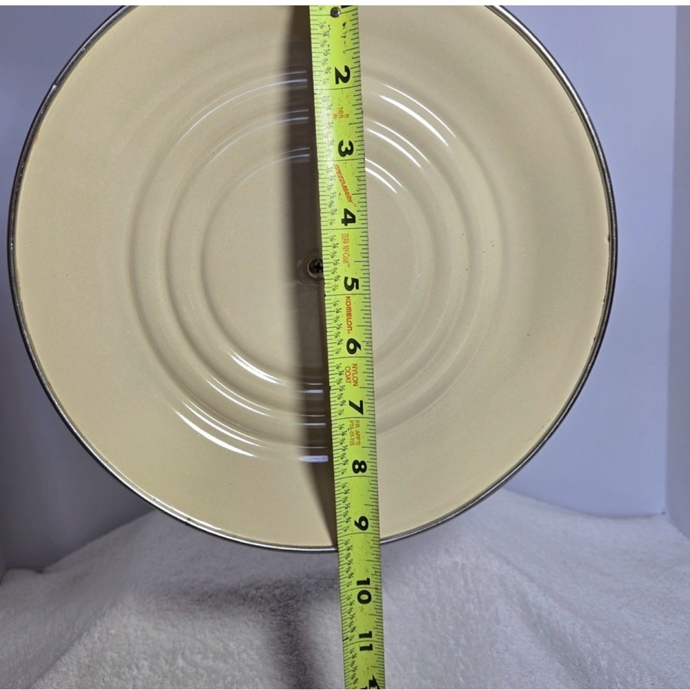 🆕 LE CREUSET  Blue Enamel /Steel Black  Knob Stock Pot Replacement LID ONLY - Picture 3 of 4